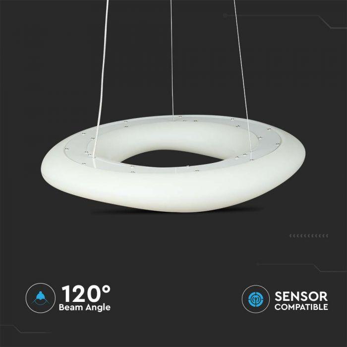 36W LED pakabinamas šviestuvas, baltas, keičiantis spalvas