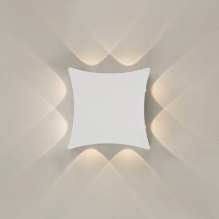 1W LED sieninis fasado šviestuvas PENSA, baltas