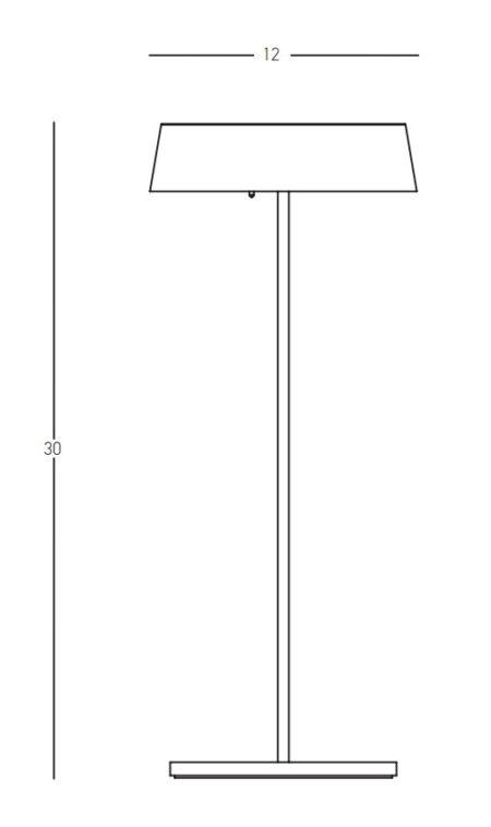 2.2W LED pastatomas lauko šviestuvas, juodas, 3000K, dimeriuojamas, su baterija, E289