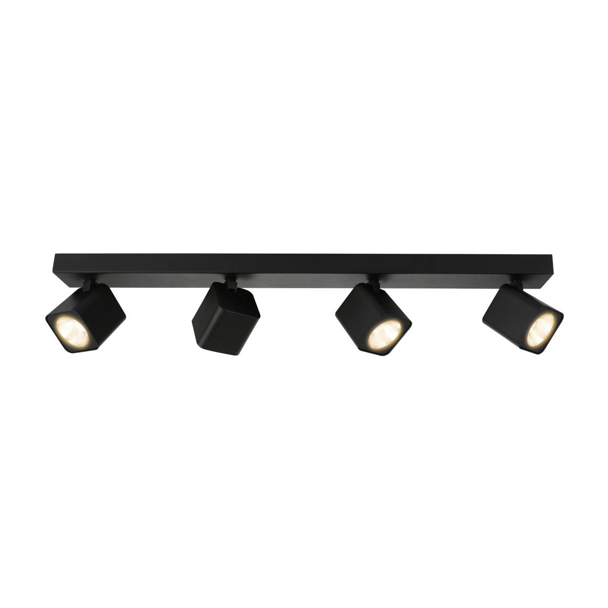 20W LED paviršinis akcentinis lubų šviestuvas AVEIRO, juodas, 4000K