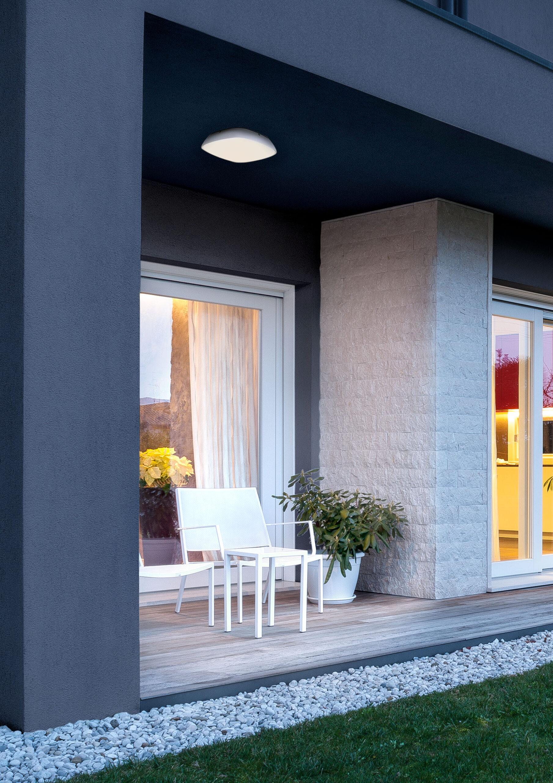 20W LED paviršinis lauko šviestuvas TWILL, baltas, 3000K, IP65, 9537
