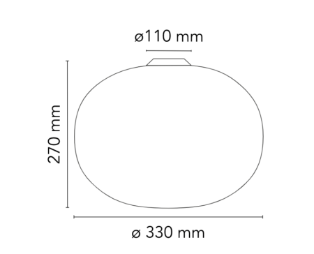 Paviršinis šviestuvas GLO-BALL, E27, baltas, IP40