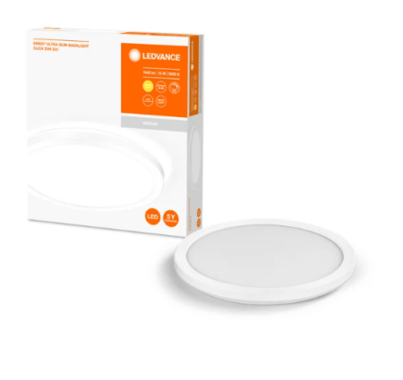15W LED plafonas ORBIS, baltas, 3000K, dimeriuojamas