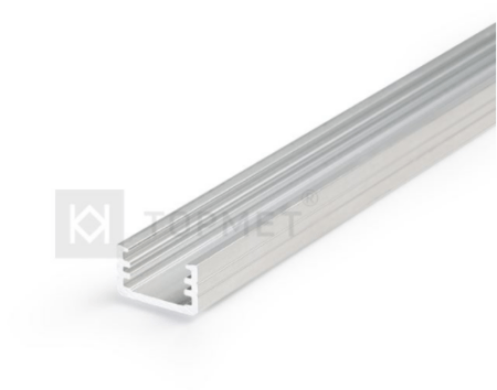 LED juostos profilis SLIM8, neanoduotas aliuminis, 3m