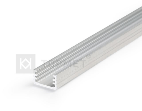 LED juostos profilis SLIM8, neanoduotas aliuminis, 3m
