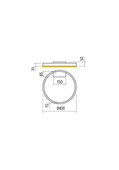 24W LED paviršinis šviestuvas FEBE, baltas, 4000K, dimeriuojamas, 01-2834