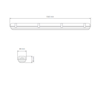 52W LED šviestuvas WARS 1x150 SA-9W 3H AT 4000K