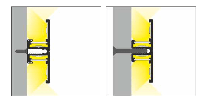 3m LED juostos profilis BACK10 A/UX, anoduotas aliuminis - Image 2