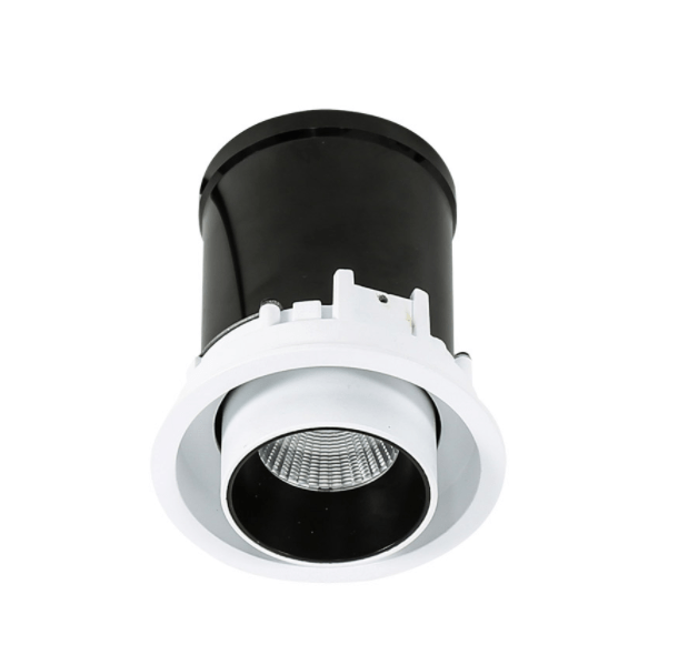 12W LED įleidžiamas, pakreipiamas šviestuvas MERGE, 4000K, baltas