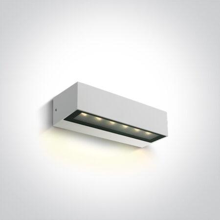 8W sieninis lauko šviestuvas, baltas, 3000K, IP65, 67526A1/W/W