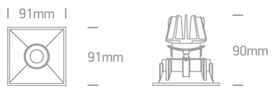 11W LED įleidžiamas pakreipiamas šviestuvas, baltas, 3000K, 51111C/W/W - Image 4