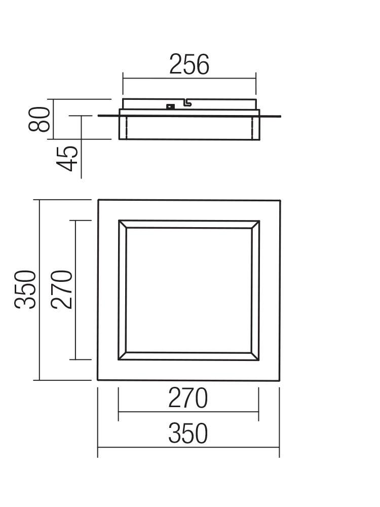 28W LED paviršinis šviestuvas PERIMETRO, juodas, 3000/4000/6500K - Image 2