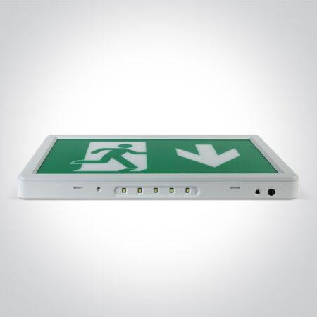 3W LED paviršinis evakuacinis šviestuvas, 6000K, su 3h avariniu moduliu, 89408/W