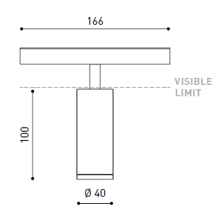 6,5W šviestuvas TOP į magnetines sistemas, 3000K, IP20, juodas