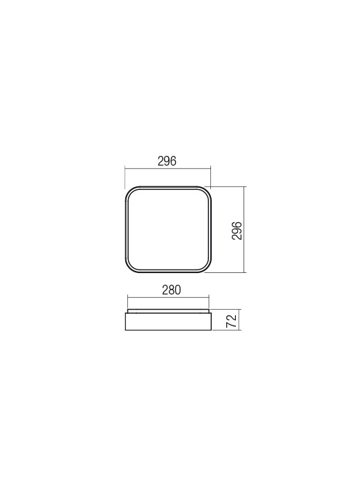 32W LED paviršinis šviestuvas YOMO, aukso sp., 3000K, dimeriuojamas, 01-2574 - Image 2