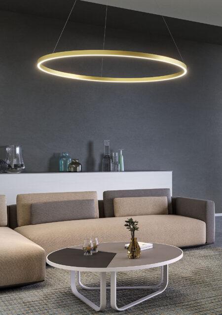 37W LED pakabinamas šviestuvas FEBE, juodas, 4000K, dimeriuojamas, 01-2868