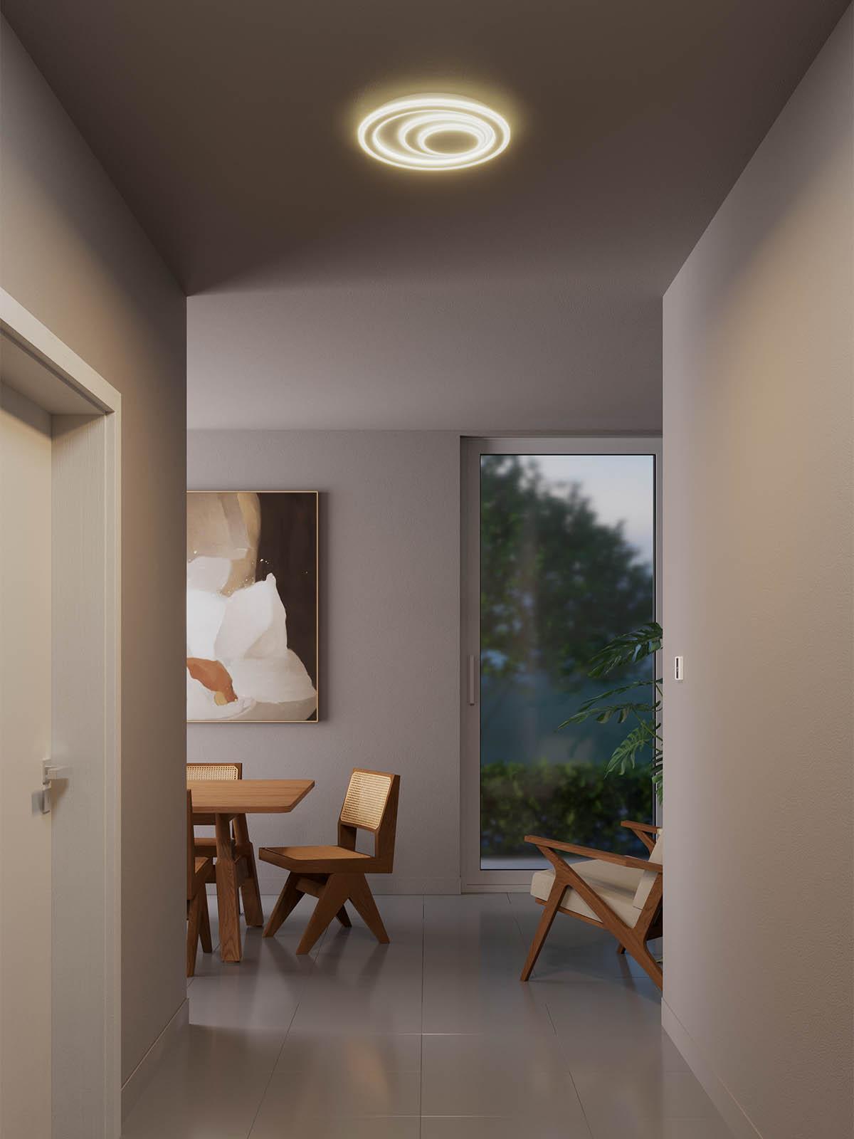 40W LED paviršinis lubinis šviestuvas OMA, baltas, 4000K