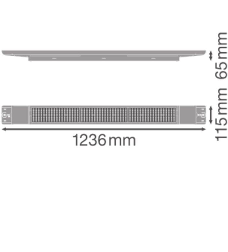 42W LED linijinis šviestuvas LB FLEX, baltas, 4000K, DALI, 120cm - Image 2