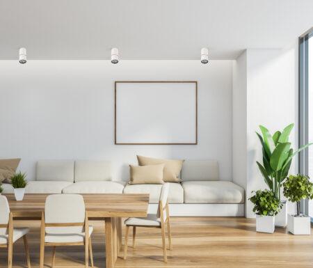 5W LED paviršinis akcentinis lubų šviestuvas BONIVA, baltos/juodos sp., 3000K