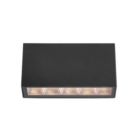 5W LED paviršinis fasado šviestuvas FORLI 4K, juodas, 4000K