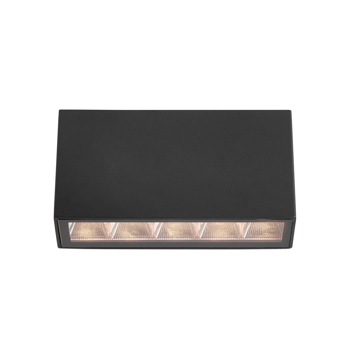 5W LED paviršinis fasado šviestuvas FORLI 4K, juodas, 4000K