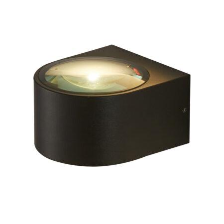 5W LED sieninis fasado šviestuvas PESARO 3K, juodas, 3000K