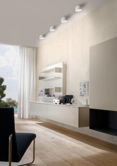 6W LED paviršinis šviestuvas UTO, matinės juodos sp., 3000K, 01-1626