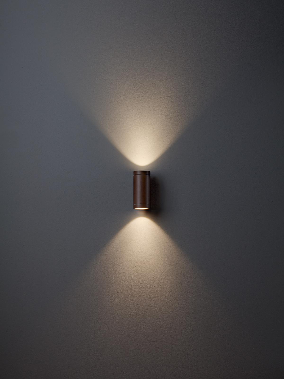 6W LED sieninis lauko šviestuvas VINCE, tamsiai rudas, 3000K, IP54