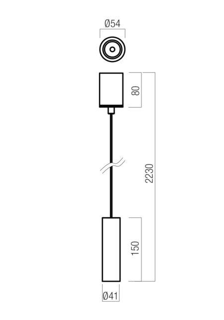 8,6W LED pakabinamas šviestuvas TAKTO, rusvas, 3000K, dimeriuojamas, 01-3666