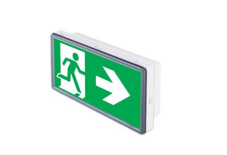 2,5W evakuacinis šviestuvas VELLA SO 125 CB IP65, baltas
