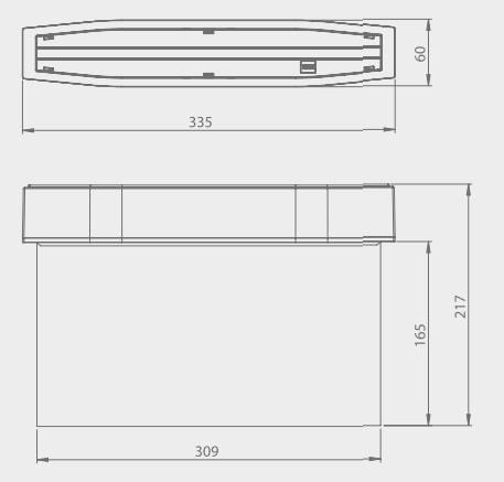 2,5W evakuacinis šviestuvas SUPREMA D-std CB IP54 NT, baltas