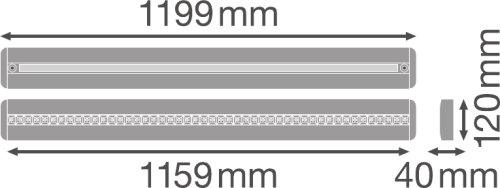 Linijinis šviestuvas IndiviLED© DIRECT/INDIRECT 1200 42 W 4000 K