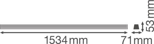 TRUSYS linijinių šviestuvų sistemos šviestuvas DALI NARROW 53 W 4000 K SI