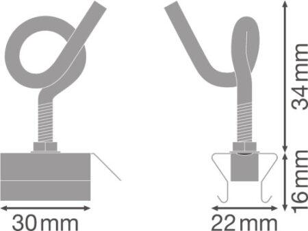 TRUSYS linijinių šviestuvų sistemos pakabinimo ant grandinių komplektas
