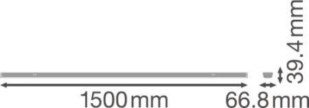 TRUSYS linijinių šviestuvų sistemos šviestuvas PERFORMANCE NARROW 50 W 4000 K