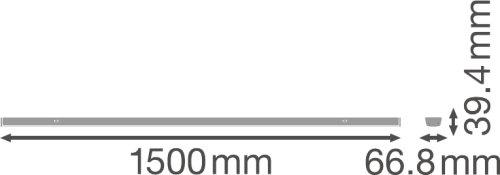 TRUSYS linijinių šviestuvų sistemos šviestuvas PERFORMANCE DALI NARROW 70 W 4000 K