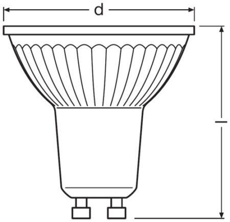 LED lemputė PARATHOM© PRO PAR16 35 36° 3.7 W/3000K GU10