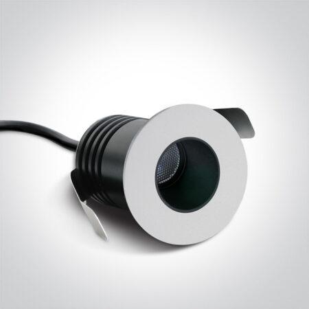2W LED įleidžiamas šviestuvas, baltas, 3000K, 10102H/W/W