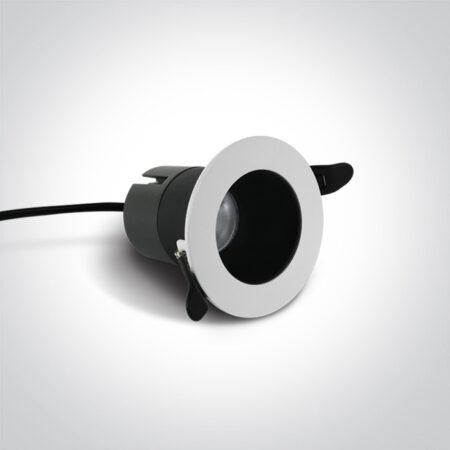 8W LED įleidžiamas šviestuvas, baltas, 3000K, 10108D1/W/W
