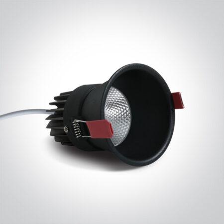 15W LED įleidžiamas šviestuvas, juodas, 3000K, 10115FD/B/W
