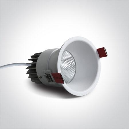 15W LED įleidžiamas šviestuvas, baltas, 3000K, 10115FD/W/W