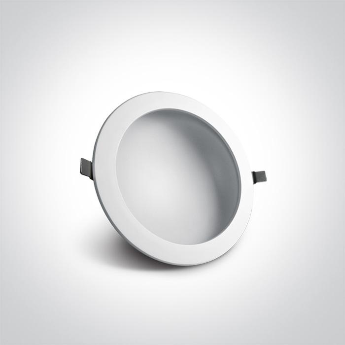 22W LED įleidžiamas šviestuvas, baltas, 4000K, 10122FD/W/C