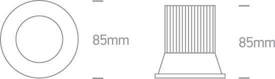 12W LED įleidžiamas pakreipiamas šviestuvas, baltas, 3000K, 11112/W/W - Image 2