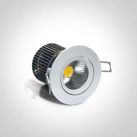 12W LED įleidžiamas pakreipiamas šviestuvas, baltas, 3000K, 11112/W/W