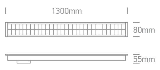 40W LED įleidžiamas linijinis šviestuvas, juodas, 3000K, 38150BR/B/W - Image 2
