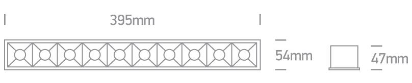 40W LED įleidžiamas šviestuvas, baltas, 3000K, 50006B/W/W