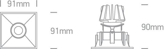 11W LED įleidžiamas pakreipiamas šviestuvas, baltas, 3000K, 51111C/W/W - Image 2