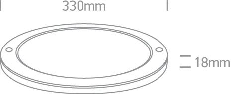 30W LED plafonas, baltas, 3000K, 62030F/W/W - Image 2