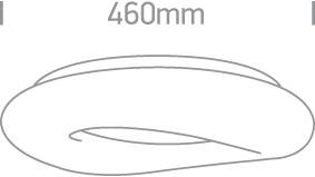 23W LED paviršinis šviestuvas, baltas, 3000K, 62148A/W