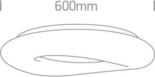 40W LED paviršinis šviestuvas, baltas, 3000K, 62148B/W